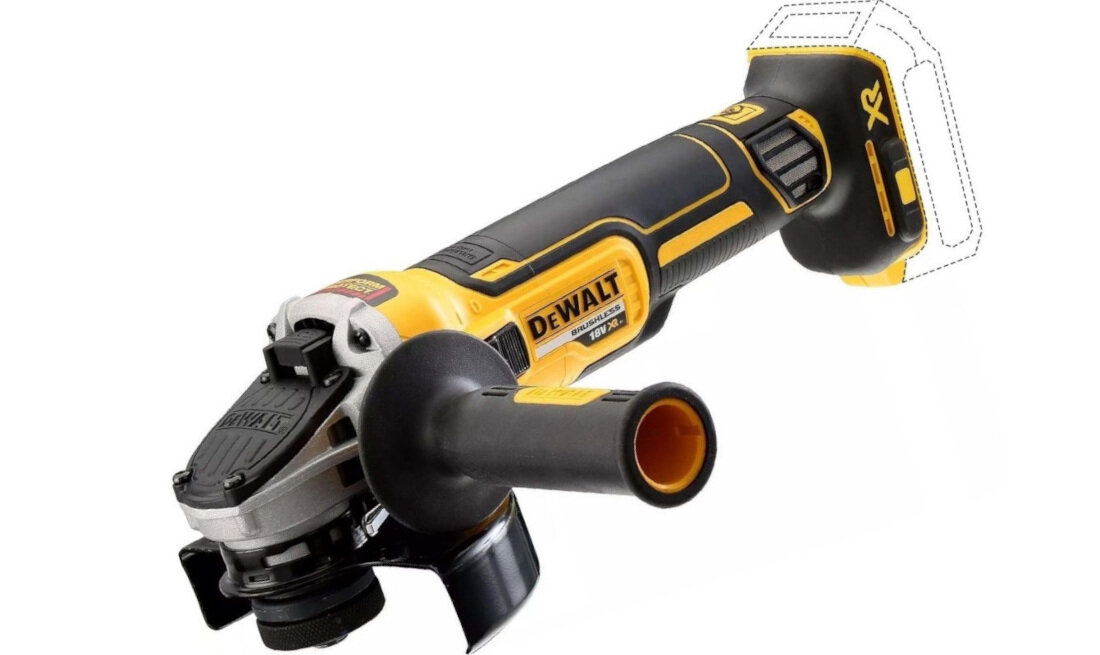 Szlifierka katowa DEWALT DCG405N kompatybilnosc akumlatory serii XR 18V i FLEXVOLT 18V