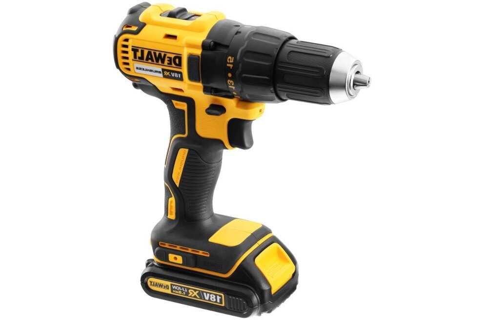 Дриль-шуруповерт DEWALT DCD777S2T 16 налаштувань, плавне регулювання швидкості, перемикач напрямку, 2 діапазони