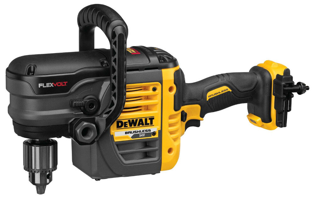 Wiertarka kątowa DEWALT DCD460N nowoczesne narzędzie technologia EClutch to Perform & Protect wysoki poziom bezpieczeństwa i sterowania ogranicza zapylenie i niskim poziom wibracji elektroniczne sprzęgło