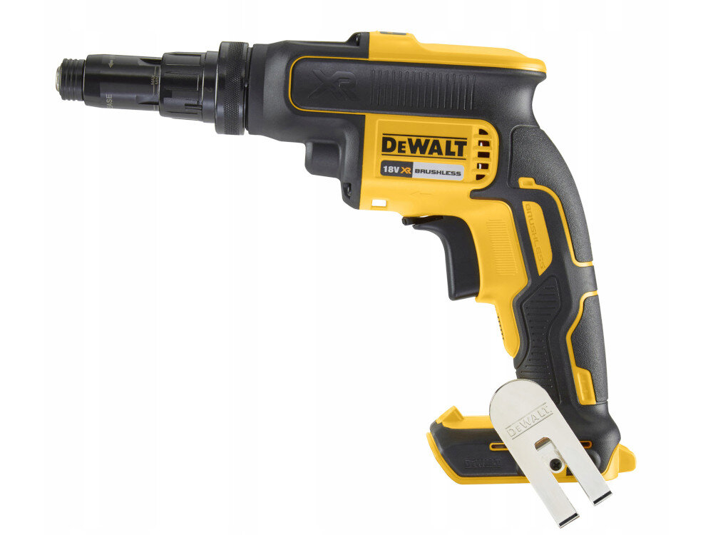 Wiertarko-wkrętarka DEWALT DCF622N świetne parametry techniczne solidne niezawodne komfort pracy w ciasnych pomieszczeniach waga 1,3 kg funkcja zapamiętywania ustawień regulacji głębokości mocowania wkrętów blokada włącznika
