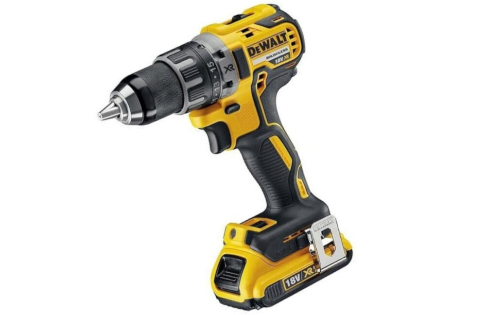 Дриль/шуруповерт DEWALT DCD791D2-QW, 15-позиційне ергономічне регулювання та прогумована рукоятка для комфортної роботи