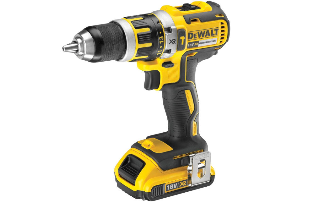 Wiertarko-wkretarka DEWALT DCD795D2 nowe akumulatory 2,0 Ah XR wysoka wydajnosc lekka kompaktowa konstrukcja