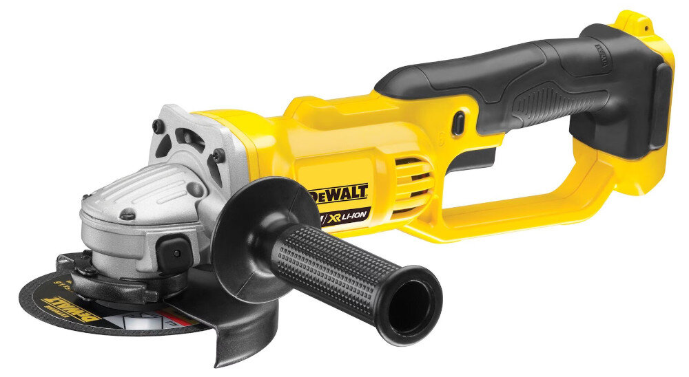 Zestaw Combo DEWALT 18 V DCK271M2 szlifierka kątowa DCG412 silnik bezszczotkowy z wymiennymi szczotkami chłodzony wentylatorem prędkość do 7000 obr/min do szlifowania i cięcia materiałów metalowych i kamiennych bez użycia wody