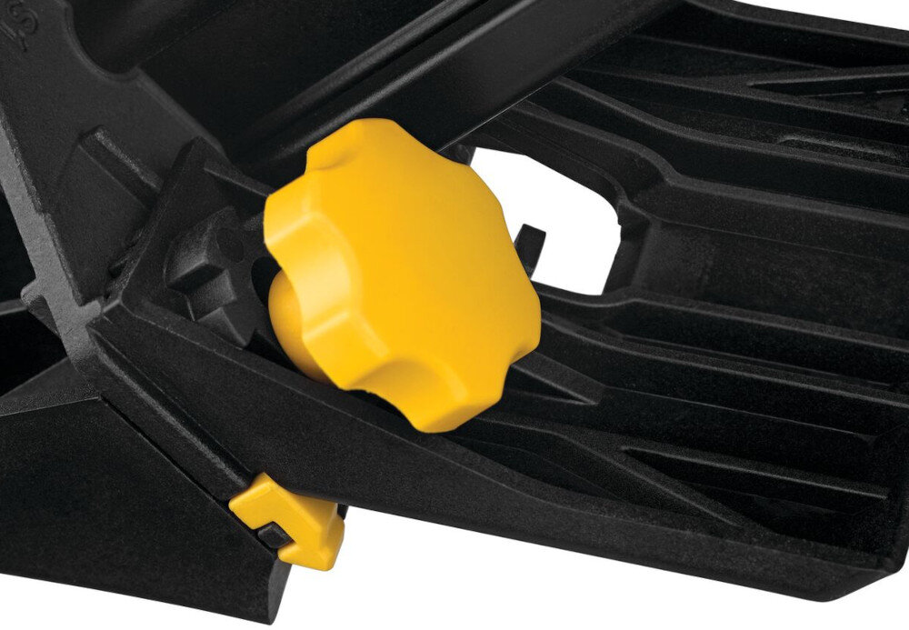 Zszywacz akumulatorowy DEWALT DCN682N-XJ zszywki wykończeniowe 18Ga pokrętło regulacja głębokości wbijania zszywek szybkie odblokowanie zaciętych zszywek dociśnięcie noska kontaktowego do materiału zszywki o długości od 12 do 38 mm magazynek do 110 zszywek