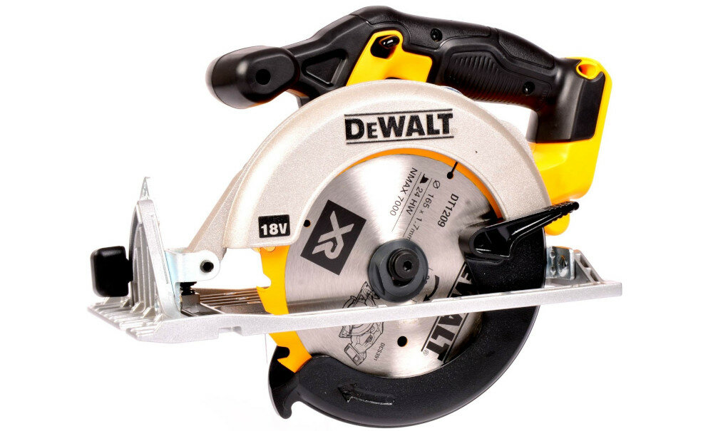 Pilarka DEWALT DCS391N Technologia XR Li-Ion blokada wrzeciona wlacznik z zabezpieczeniem elektroniczny hamulec zasilanie akumlator litowo-jonowy 18V z serii XR