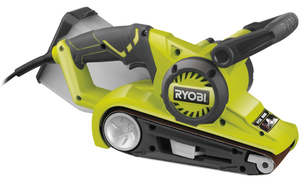 Szlifierka taśmowa RYOBI EBS800 wydajne urzadzenie wysoka skuteczność pracy wysoka wydajność połączona z niezbyt dużymi gabarytami