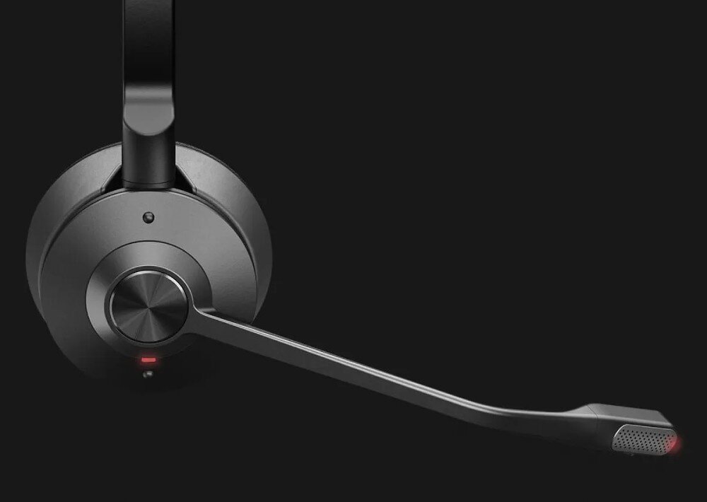 Słuchawki nauszne JABRA Engage 75 Stereo Czarny podłączenie przewodowe przyciski obsługa wskaźnik