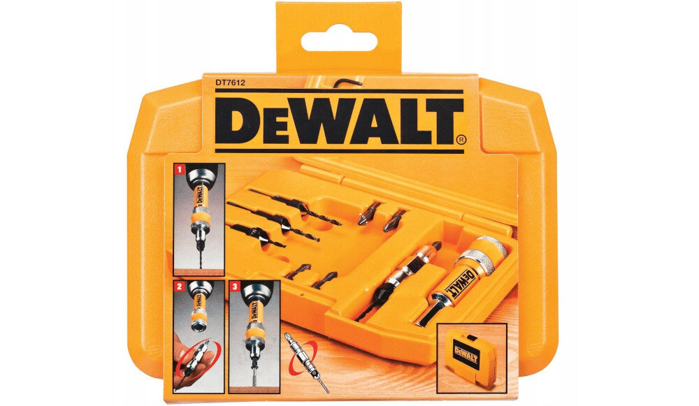 Zestaw wiertel i bitow DEWALT DT7612 stabilnosc prosta obsluga