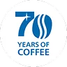 PHILIPS 70Y COFFEE RoundelLogo White PMS 1