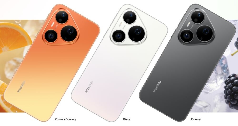 HUAWEI Pura 90s Pro smukła obudowa 8,2 mm elegancki design trzy kolory