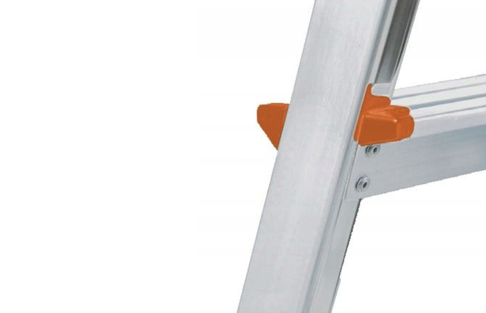 KRAUSE lekkie aluminiowe schodki dwustopniowe wygodna bezpieczna platforma robocza