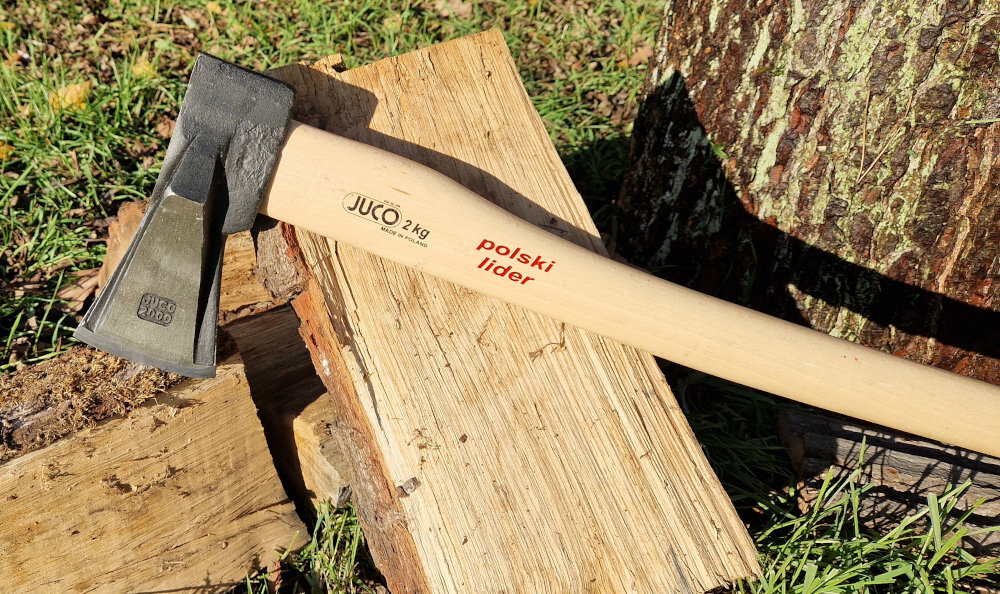 Siekiera uniwersalna JUCO 32924 2 kg do pracy z drewnem niewielka wszechstronne narzedzie dla profesjonalisty i hobbysty