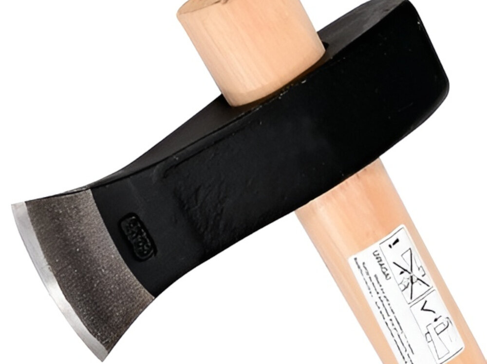 Siekiero-młot rozłupująca JUCO 32926 4 kg ostrze w ksztalcie klina latwa efektywna praca glowica waga 4 kg z kutej hartowanej stali trwalosc odpornosc na uszkodzenia dlugotrwale uzytkowanie