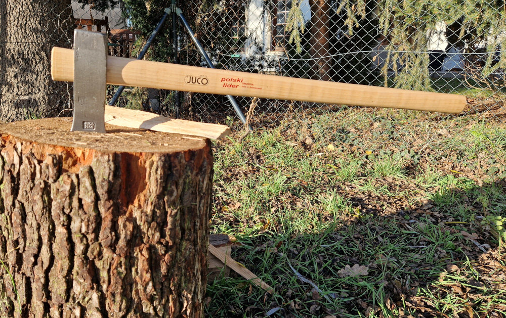 Siekieromłot rozłupująca JUCO 32927 2.1 kg do pracy z drewnem wszechstronna precyzja ostroc