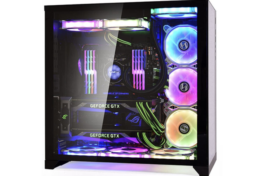 Obudowa LIAN LI O11 Dynamic Filtry montaż aranżowania kabli panel