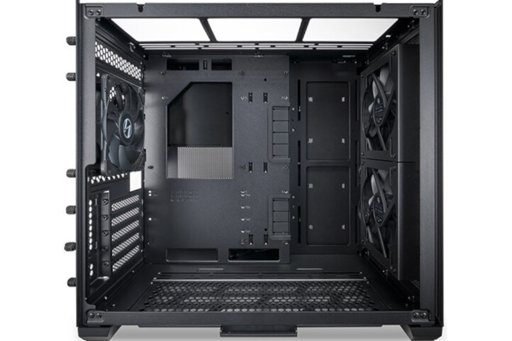 Obudowa LIAN LI O11 Dynamic Filtry montaż aranżowania kabli panel