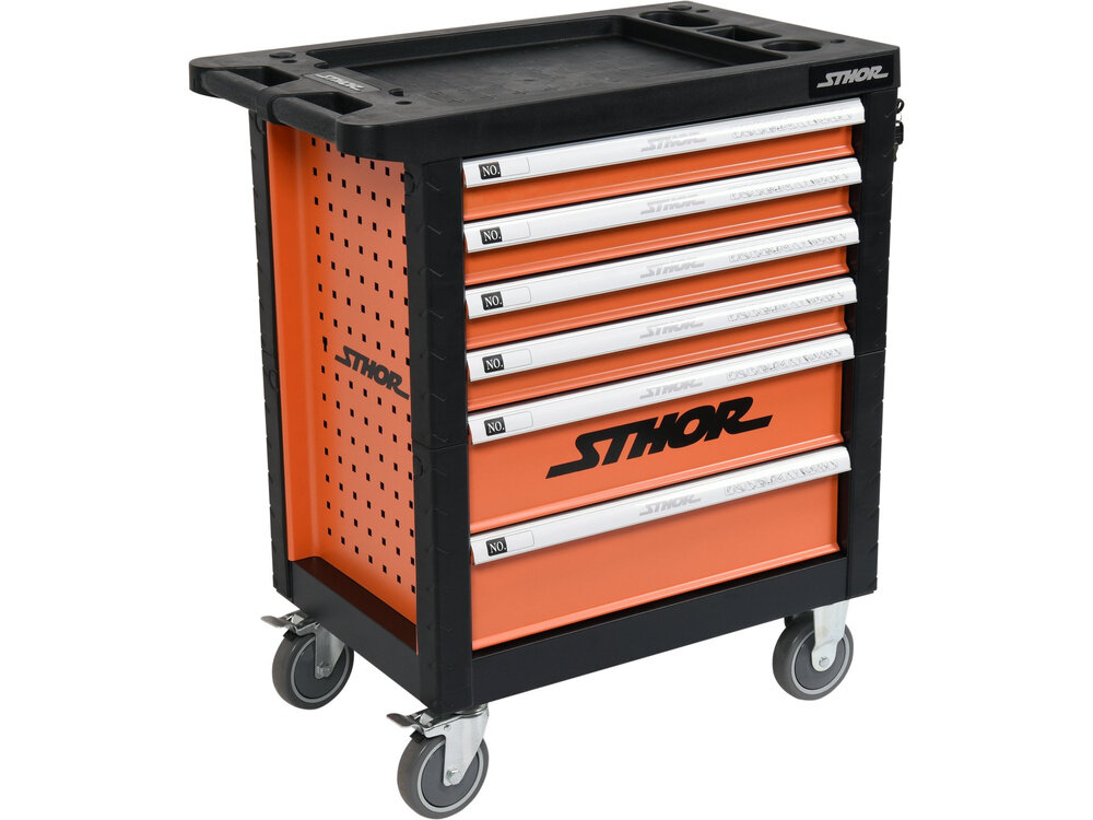Szafka serwisowa STHOR 58550 z blachy stalowej malowanej proszkowo o wymiarach 901x770x458 mm