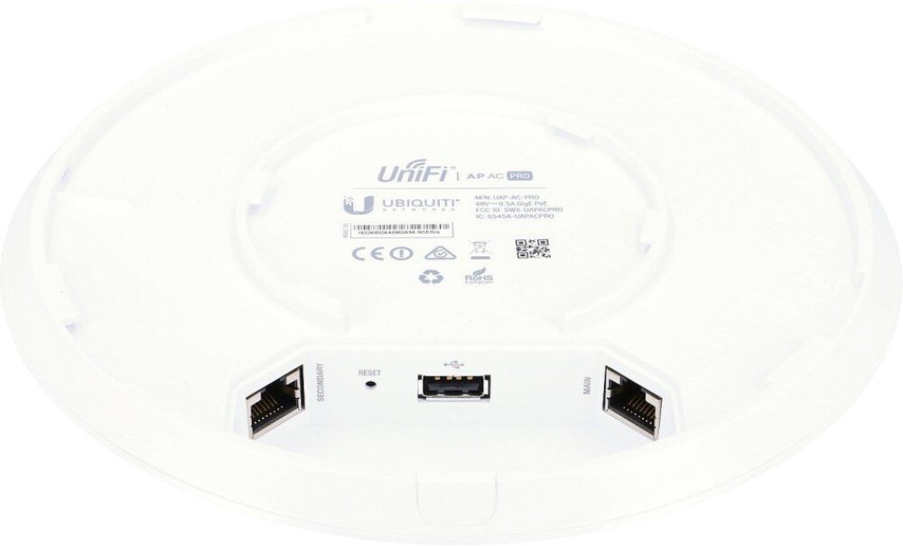 Punkt dostępu UBIQUITI NETWORKS UniFi UAP-AC-PRO zasilanie PoE porty