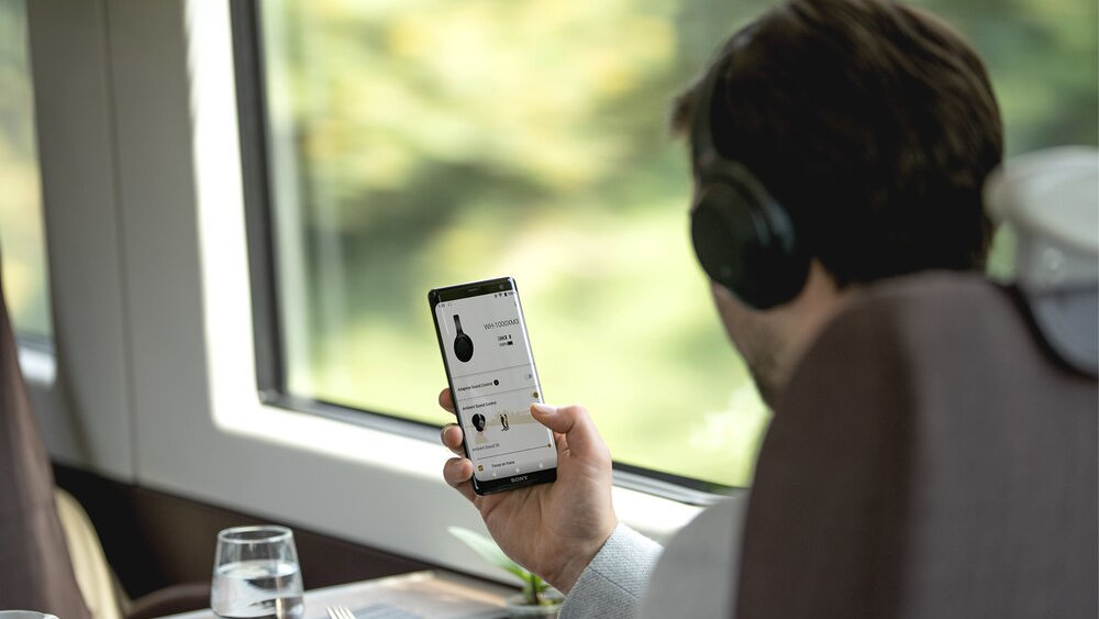 Słuchawki Nauszne SONY WH-1000XM3B Czarny - Aplikacja Mobilna