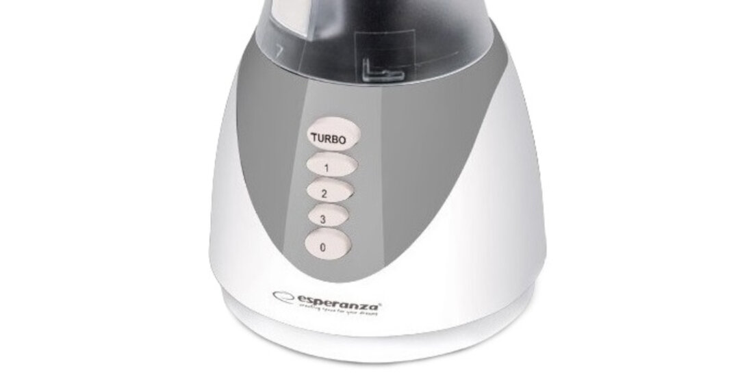 Blender z przyciskami oznaczonymi jako TURBO, 1, 2, 3, 0. Logo: esperanza.