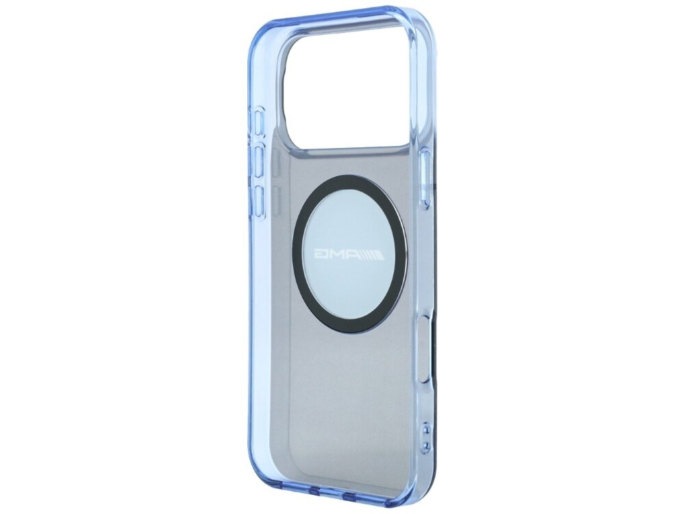 Etui AMG IML Transparent Bicolor Block MagSafe z ochronnymi krawędziami i pierścieniem magnetycznym