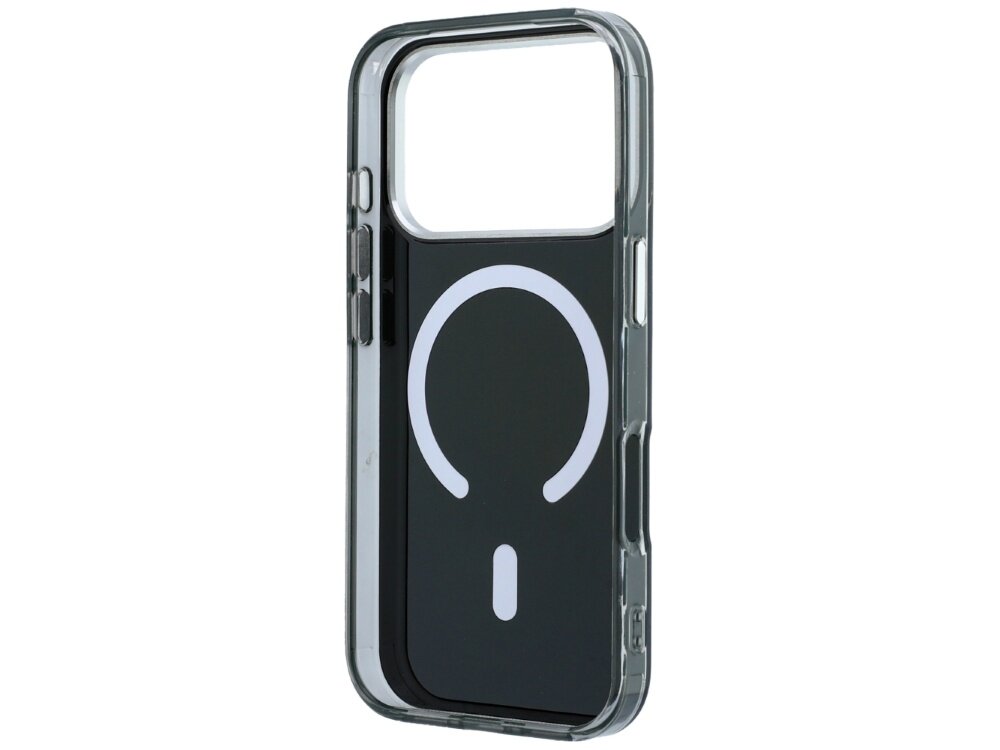 Etui Mercedes Double Layer Iconic Logo MagSafe z ochroną aparatu i pierścieniem magnetycznym