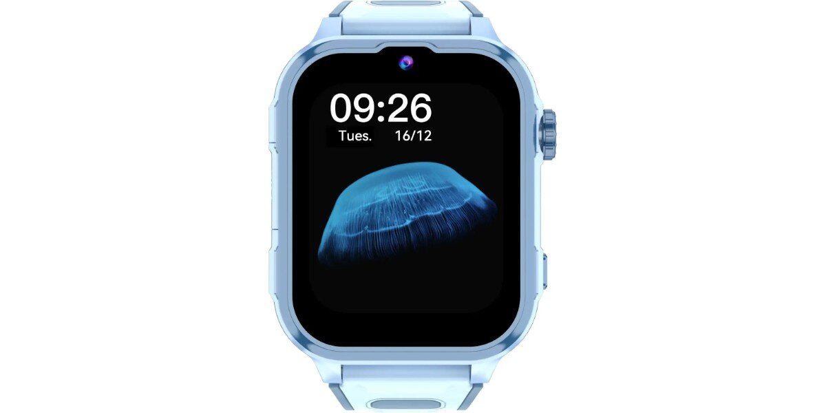 Smartwatch DENVER SWGL-149BU Niebieski na białym tle.