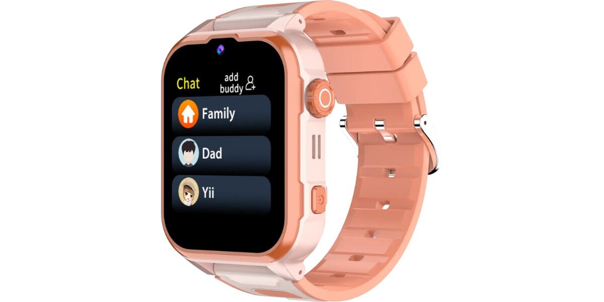 Smartwatch DENVER SWGL-149OR Pomarańczowy na białym tle.