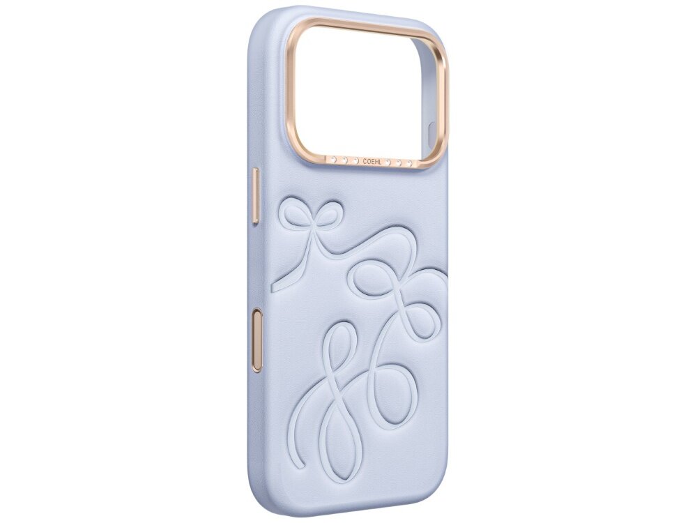 Etui UNIQ Coehl Cloude, obudowa Hardcase bez telefonu, widoczne wycięcie na aparat, ozdobne obramowanie, osłony przycisków i wytłaczany wzór na pleckach