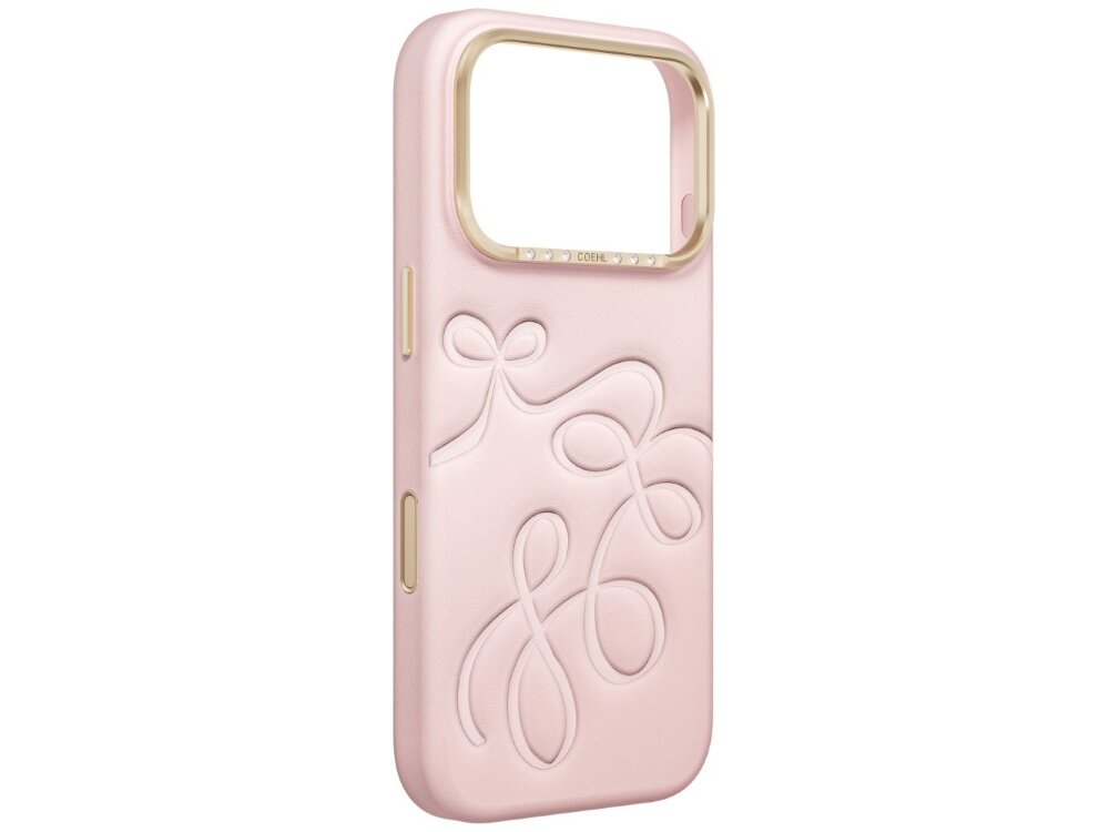 Etui UNIQ Coehl Cloude, obudowa Hardcase bez telefonu, widoczne wycięcie na aparat, ozdobne obramowanie, osłony przycisków i wytłaczany wzór na pleckach