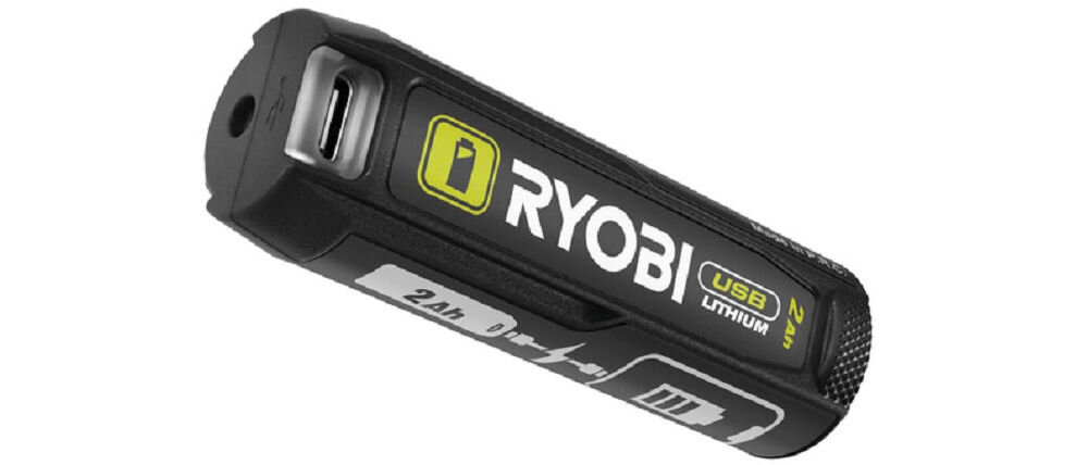 Akumulator RYOBI RB4L20, akumulator, powerbank, zasilanie, wskaźnik, Akumulator litowo-jonowy z portem ładowania USB-C.