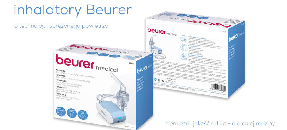 Inhalator kompresorowy BEURER IH 60 0.25 ml/min wyglad