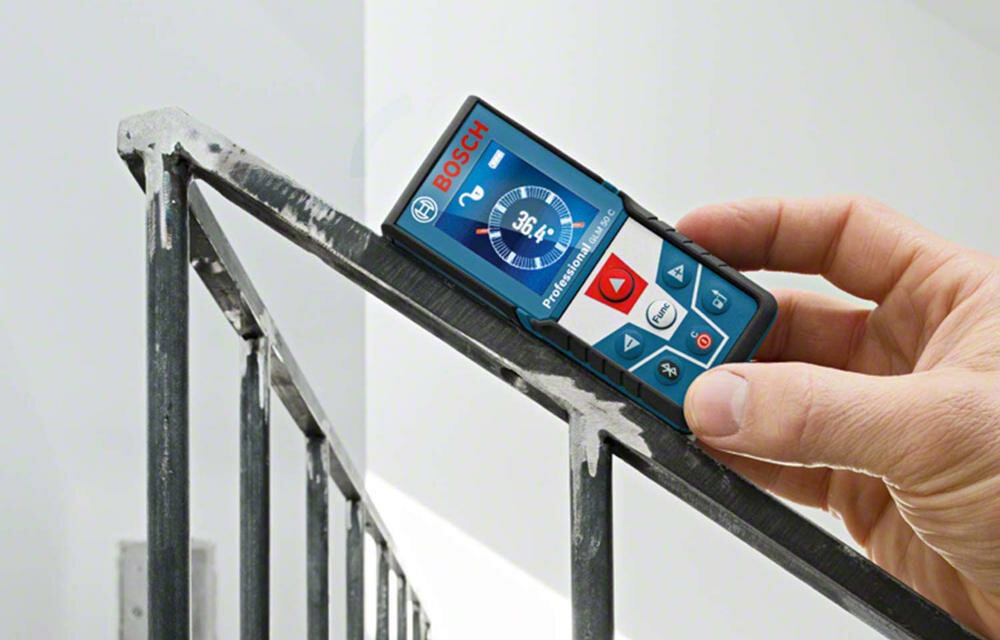 BOSCH GLM 50 C pomiar dokładność niekorzystne oświetlenie soczewka układ optyczny
