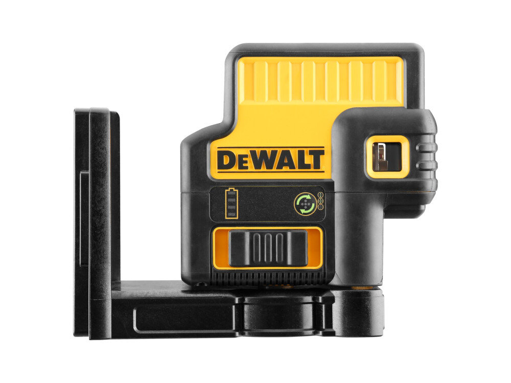 Laser krzyżowy DEWALT DCE0822D1R promień dolny przy zwiększonym prześwicie gwinty 1/4 i 5/8 cala precyzyjna regulacja do przodu i do tyłu