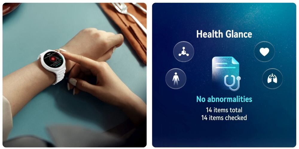 HUAWEI Watch 6 Pro Zdrowie na oku HRV SpO2 EKG analiza w 60 sekund