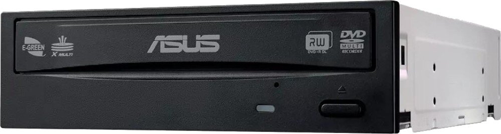 Komputer XQUANTUM XQR7R32S500GB-XA46WP Napęd optyczny w czarnej obudowie z widocznym logo producenta i oznaczeniem funkcji odczytu oraz zapisu płyt, napęd, obsługa płyt CD i DVD, nagrywanie