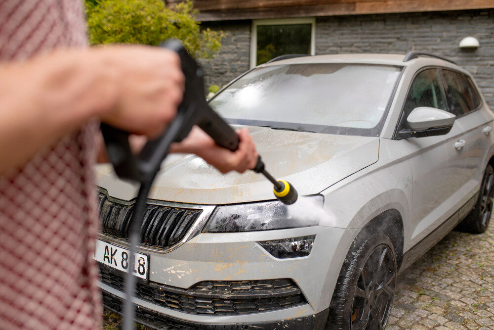 Myjka ciśnieniowa KARCHER K5 Comfort Premium Car & Home 1.324-808.0 Precyzyjna regulacja strumienia Wielostrumieniowa lanca 4 w 1  dopasowanie intensywność czyszczenie powierzchnia