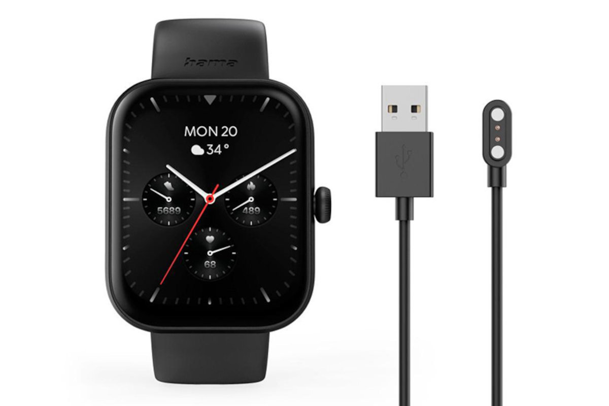 Smartwatch HAMA Fit Watch 5000 kabel do ładowania