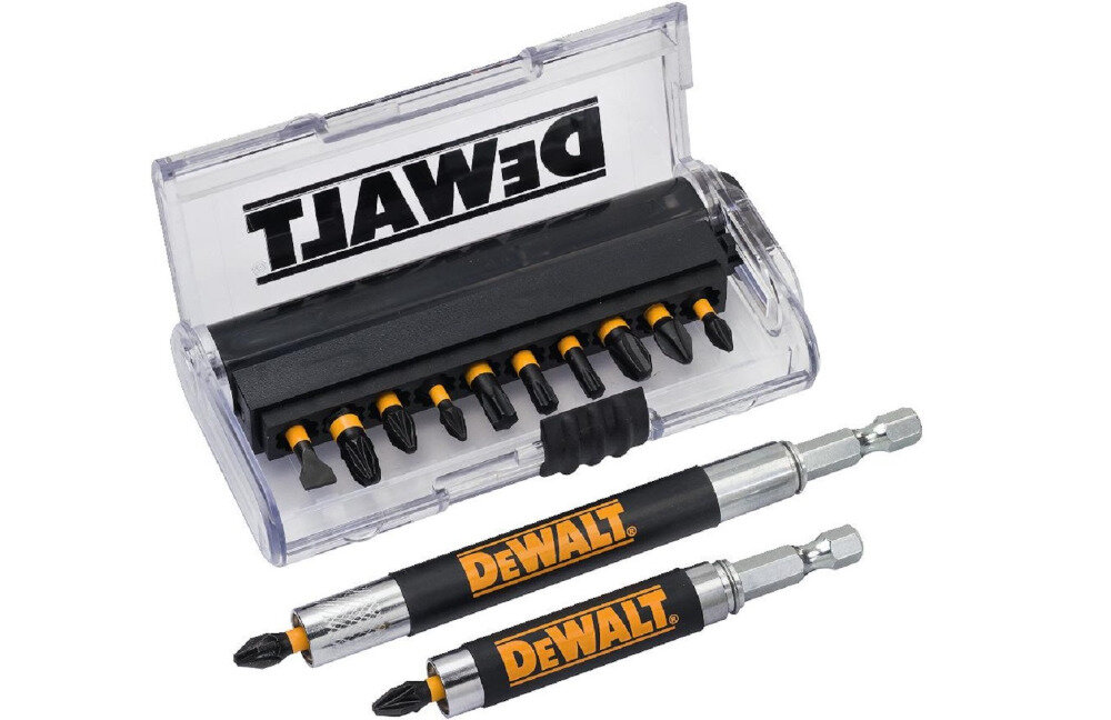 Zestaw bitow udarowych z uchwytem DEWALT DT70512T (14szt.) zestaw koncowki wzmocniony rdzen sruby tworzywo sztuczne wykonanie