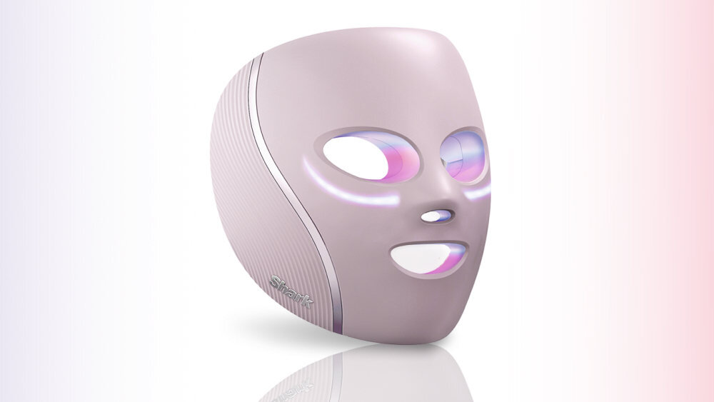 Maska LED do twarzy SHARK FW312EUPK Cryo Glow Różowy zdjęcie lifestyle Komfort i ochrona wzroku czujnik automatycznego przyciemniania z myślą o maksymalnej wygodzie