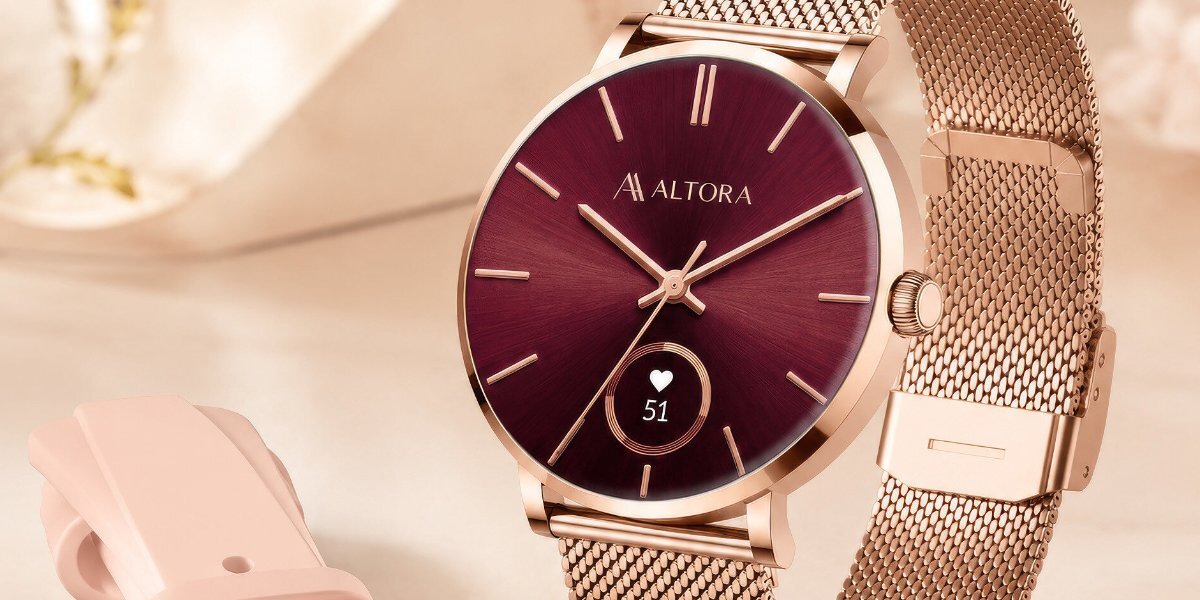 Smartwatch 3MK Altora Vivid Lady na jasnym tle.