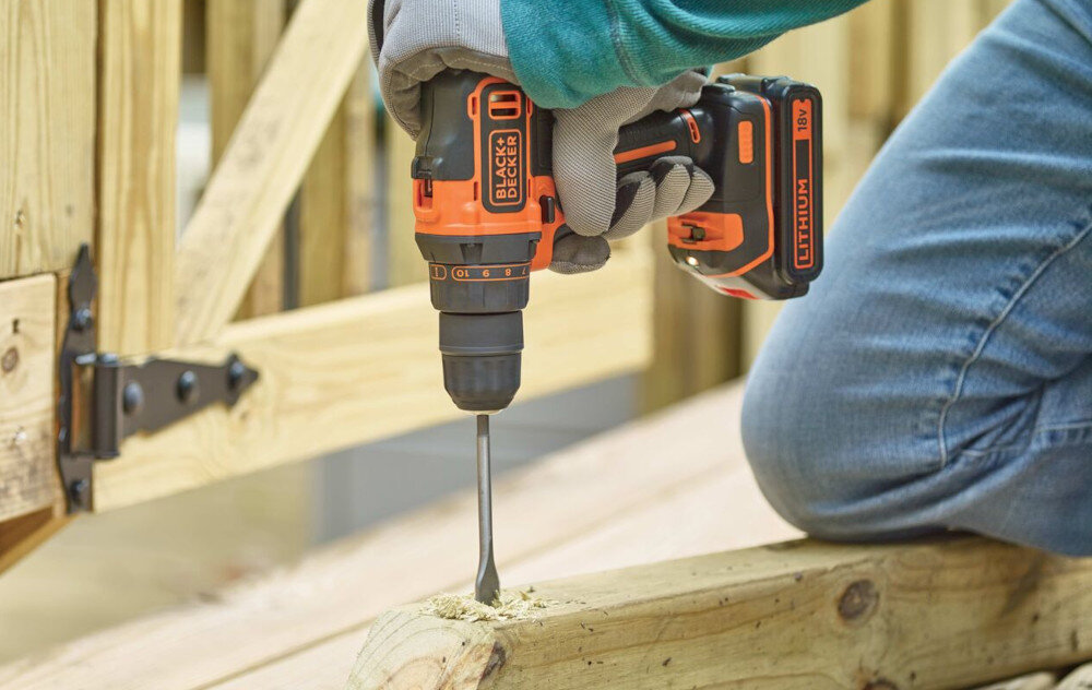Wiertarko-wkrętarka BLACK&DECKER BDCHD18K 2-biegowa przekładnia planetarna dłuższy czas pracy akumulatora na jednym cyklu ładowania dłuższa żywotność
