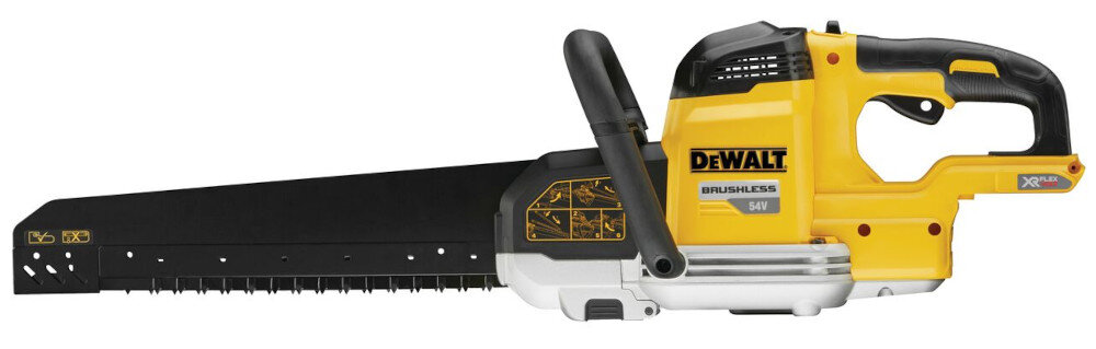 Piła szablasta DEWALT Aligator DCS396N-XJ narzędzie akumulatorowe aluminiowa obudowa brzeszczoty o klasie twardości 12 szczelna obudowa przekładni