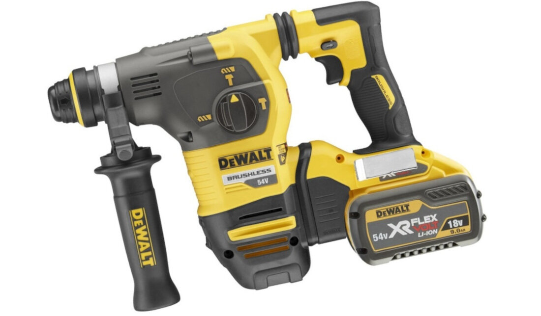 Mlotowiertarka DEWALT DCH333X2 akumulator XR FLEXVOLT 18V/54V o pojemnosci 9.0Ah zywotnosc duza wydajnosc bezszczotkowy silnik