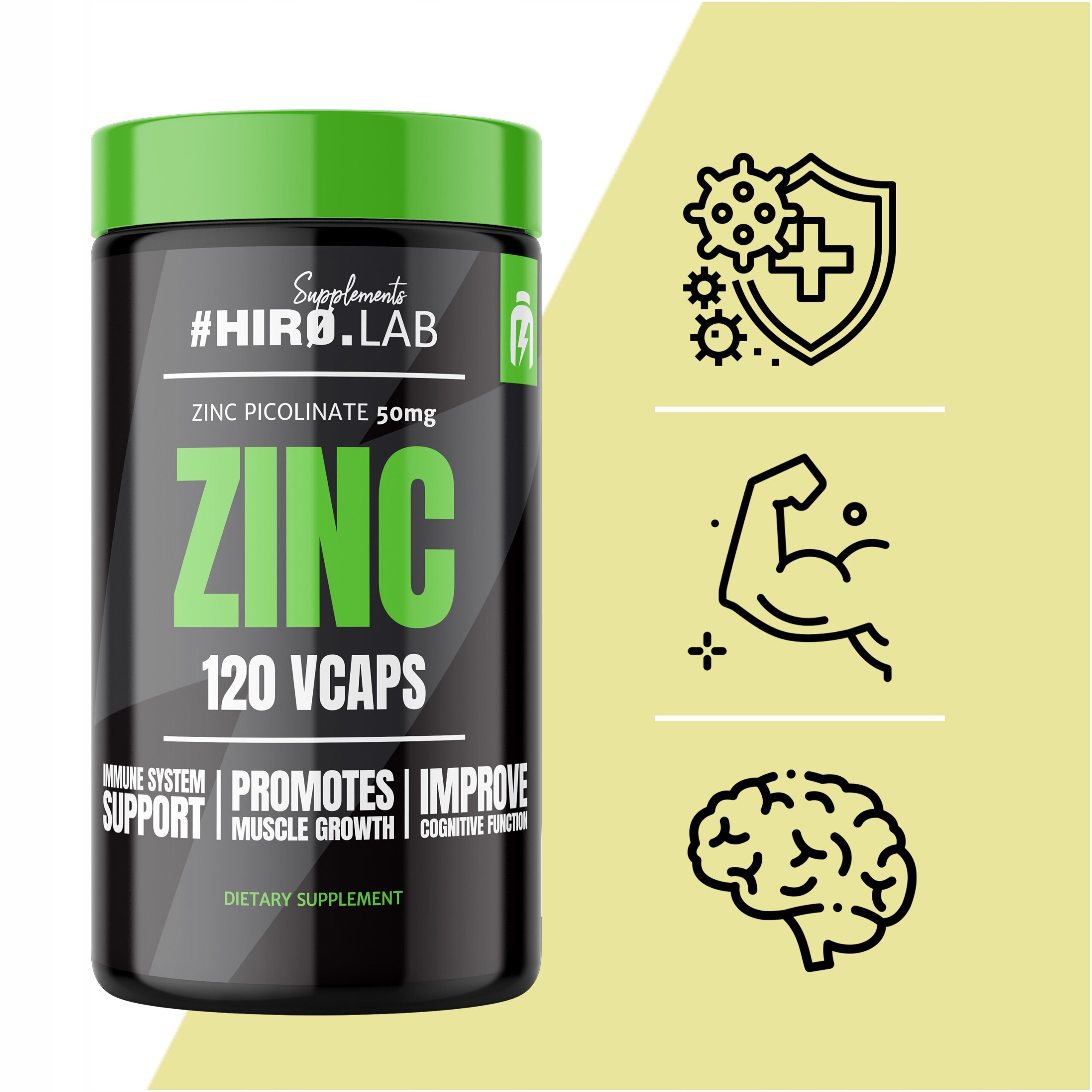 Hiro.Lab ZINC 120 vcaps. CYNK 50 mg