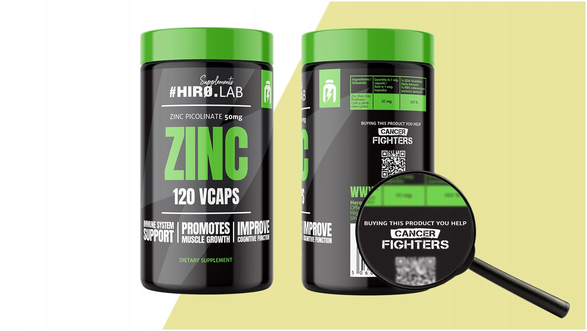 Hiro.Lab ZINC 120 vcaps. CYNK 50 mg