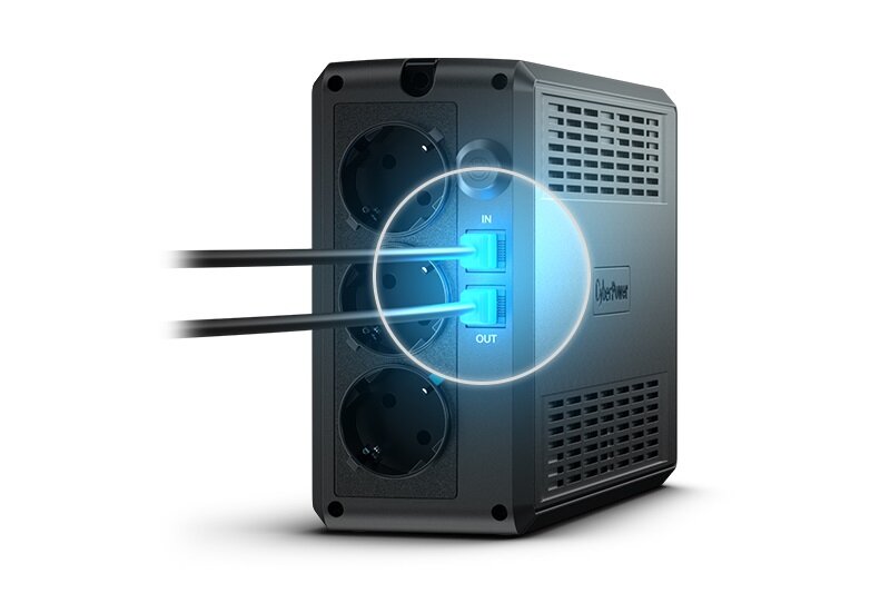 Zasilacz UPS CYBERPOWER UT - Ochrona linii danych