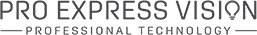 Logo z napisem \'PRO EXPRESS VISION PROFESSIONAL TECHNOLOGY\'.