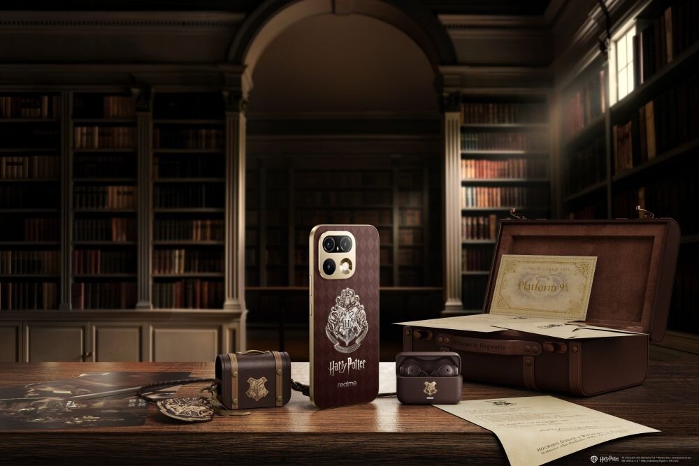 Słuchawki dokanałowe REALME Buds T500 Pro Harry Potter ANC Brązowy 