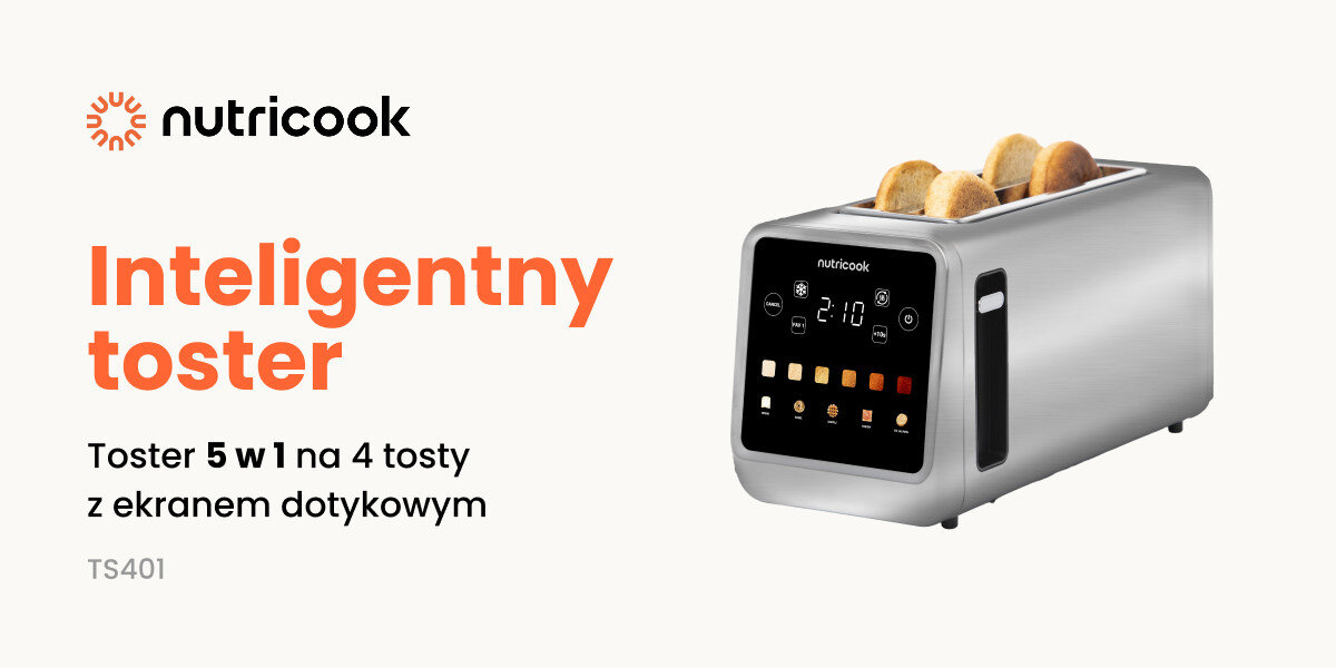 Toster NUTRICOOK TS401ME Śniadanie w kilka chwil